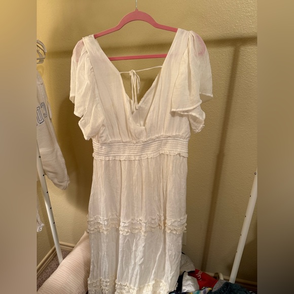 ARULA WHITE MAXI DRESS - Picture 3 of 3